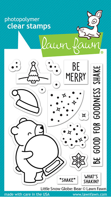 LF3274 Little Snow Globe: Bear Stamp Set