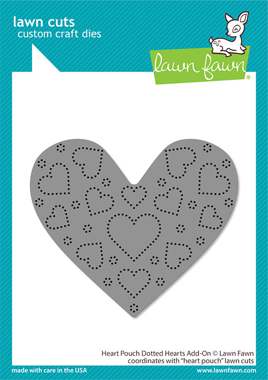 LF3319 Heart Pouch Dotted Hearts Add-On