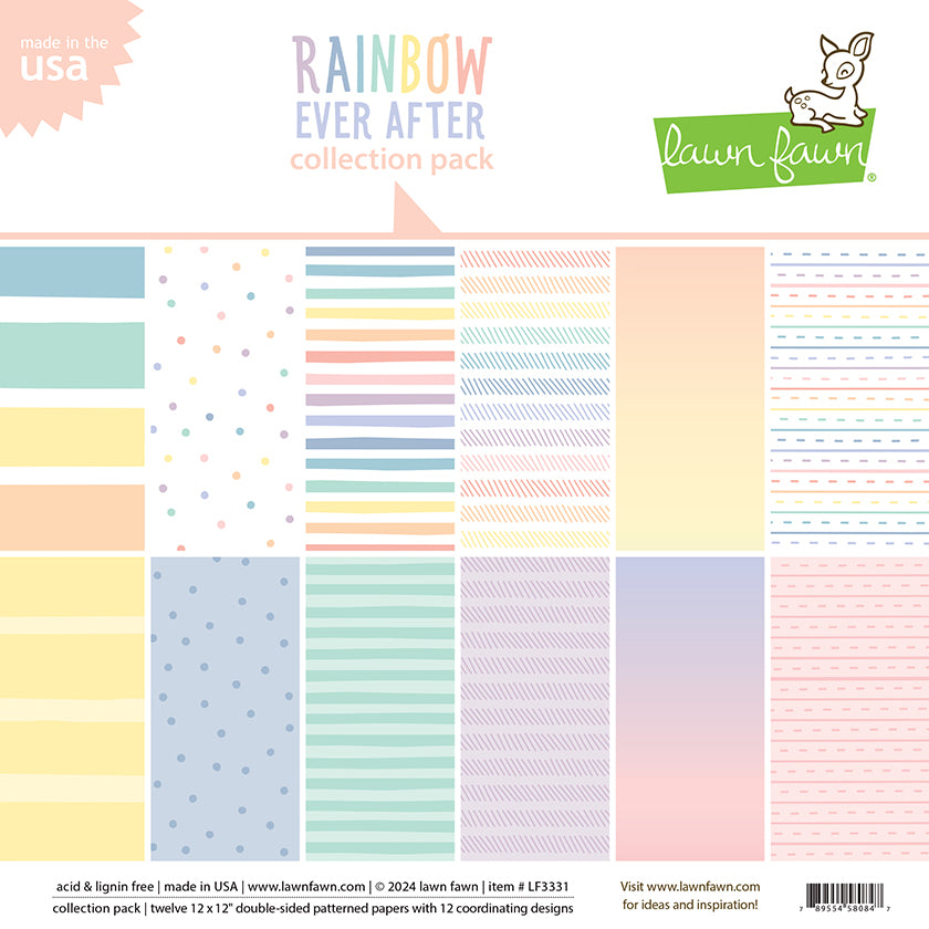 LF3331 Rainbow Ever After Collection Pack by Lawn Fawn