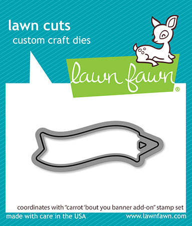 LF3352 Carrot 'Bout You Banner Add-On Lawn Cuts by Lawn Fawn