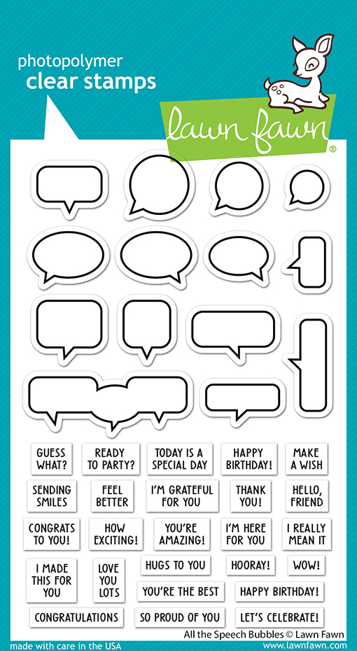 LF3359 All The Speech Bubbles by Lawn Fawn