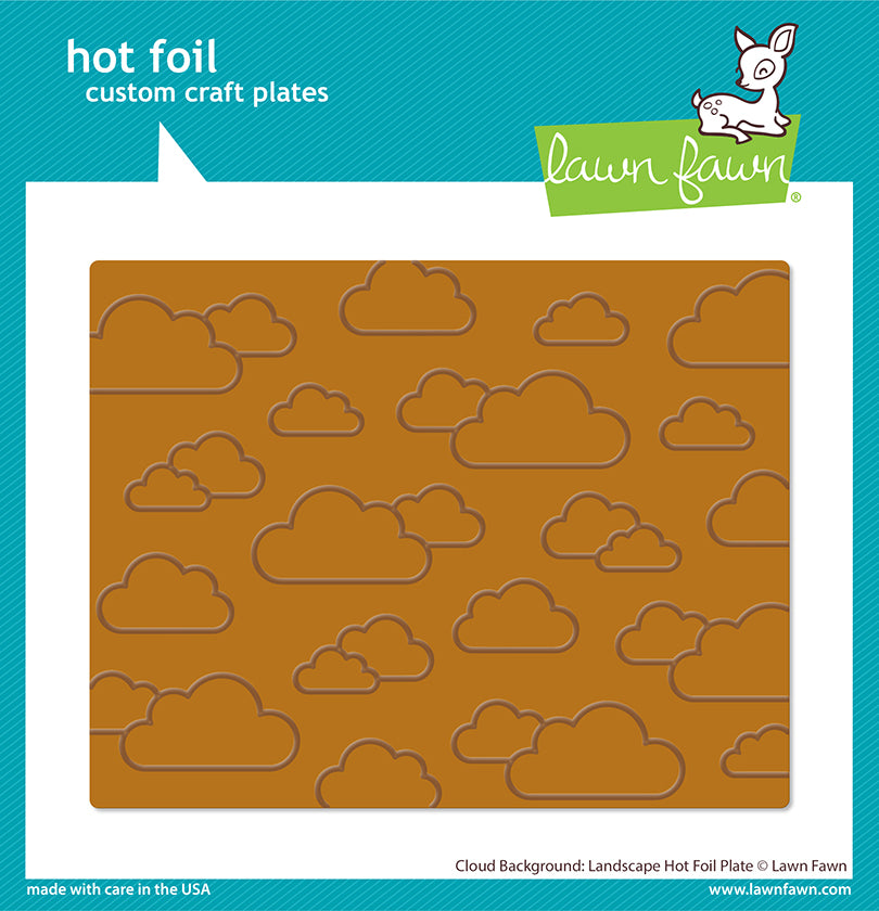 LF3388 Cloud Background: Landscape Hot Foil Plate by Lawn Fawn