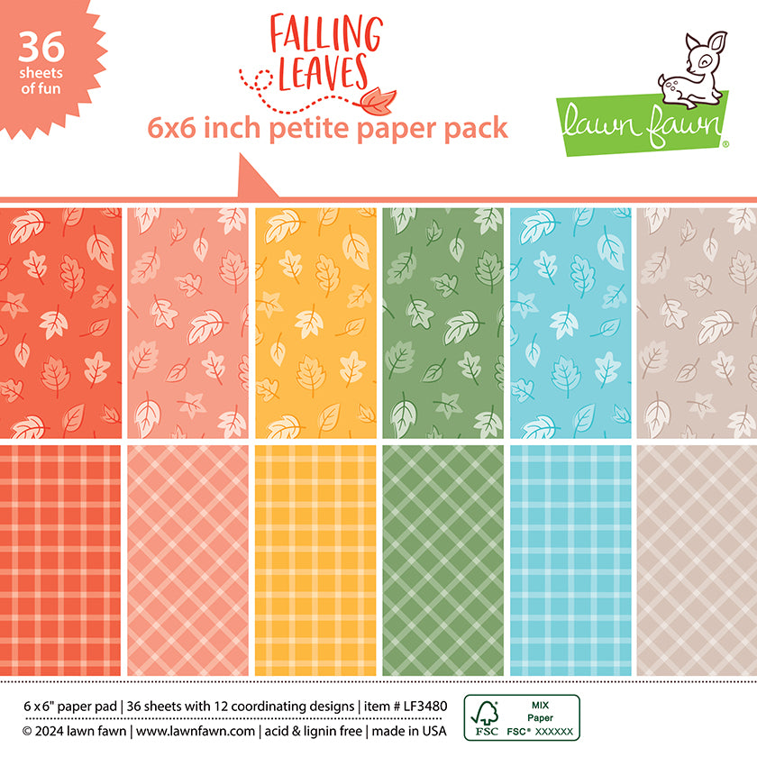 Lawn Fawn LF3480 Falling Leaves Petite Paper Pack