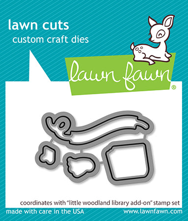 Lawn Fawn LF3489 Little Woodland Library Add-On Lawn Cuts die