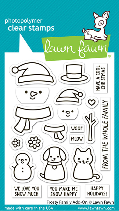 Lawn Fawn LF3506 Frosty Family Add-On 3x4 clear stamp set