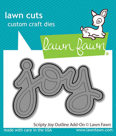 Lawn Fawn LF3520 Scripty Joy Outline Add-On dies