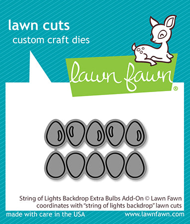 Lawn Fawn LF3527 String Of Lights Backdrop Extra Bulbs Add-On dies