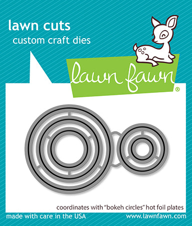 Lawn Fawn LF3533 Bokeh Circles Hot Foil Plates Lawn Cuts dies