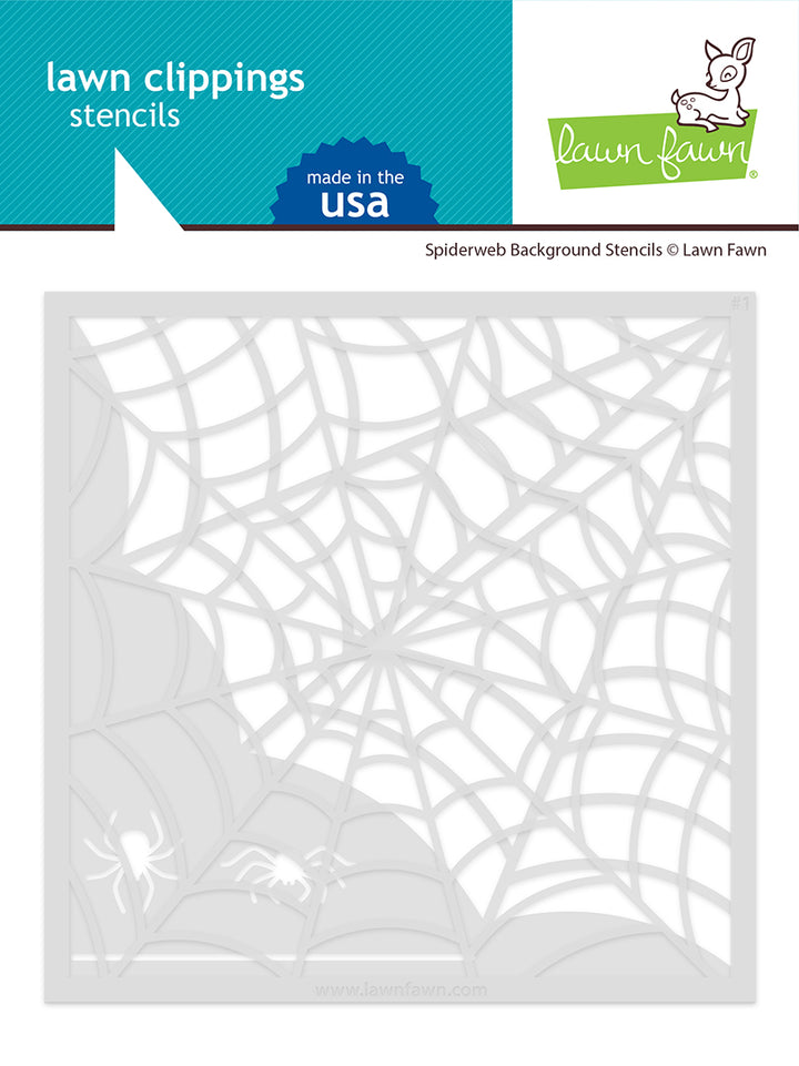 Lawn Fawn LF3545 Spiderweb Background Stencils