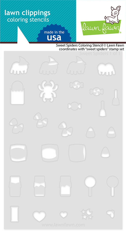 LF3556 Sweet Spiders Coloring Stencils