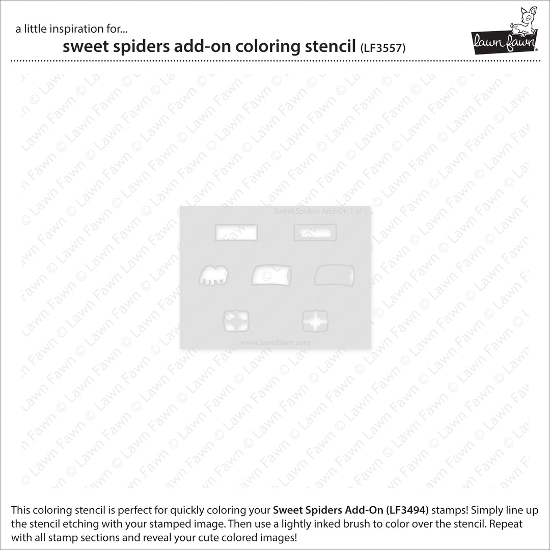 LF3557 Sweet Spiders Add-On Coloring Stencils