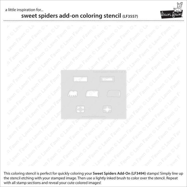 LF3557 Sweet Spiders Add-On Coloring Stencils