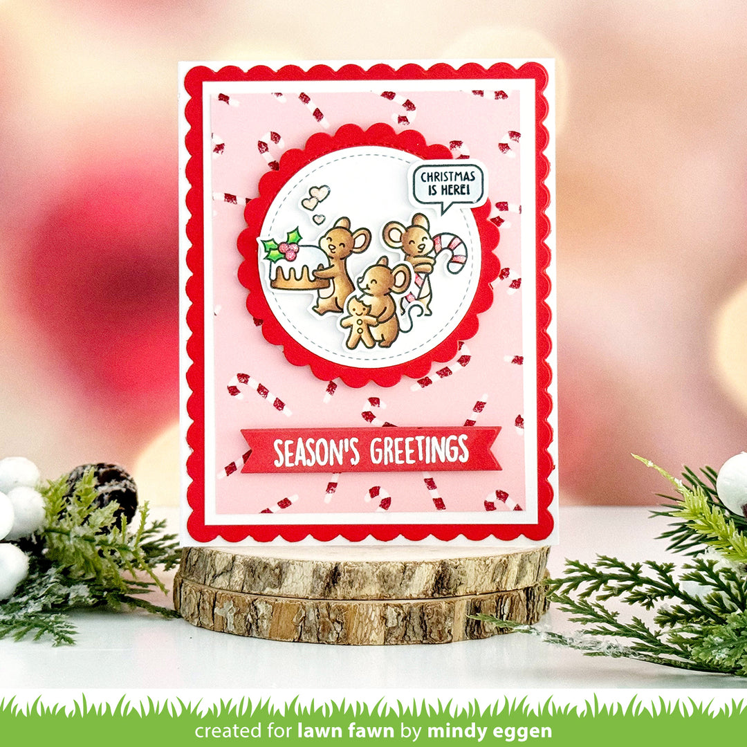 Lawn Fawn - LF3568 - Sweet Christmas Mice Stamp Set