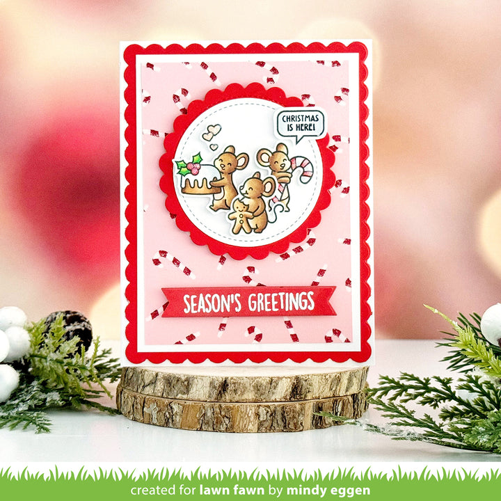 Lawn Fawn - LF3568 - Sweet Christmas Mice Stamp Set