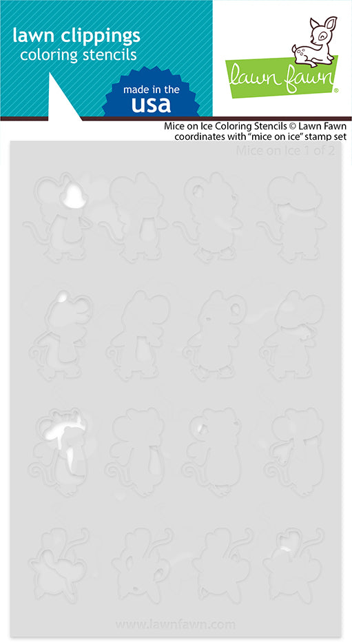 LF3586 - Mice on Ice Coloring Stencils