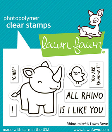 Lawn Fawn - LF3593 - Rhino-Mite! Stamp Set