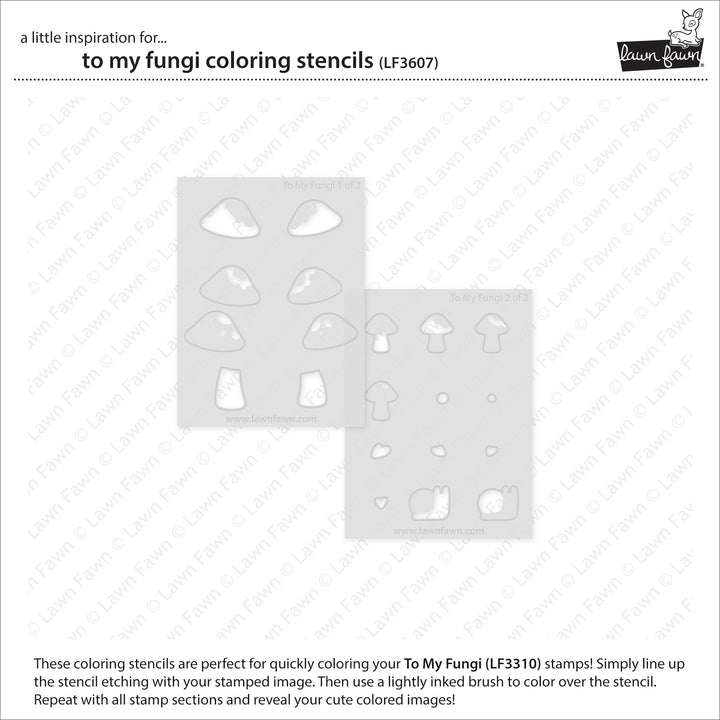 LF3607 - To My Fungi Coloring Stencils