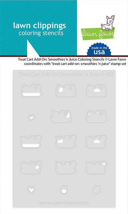 LF3676 - Treat Cart Add-On: Smoothies 'N Juice Coloring Stencils