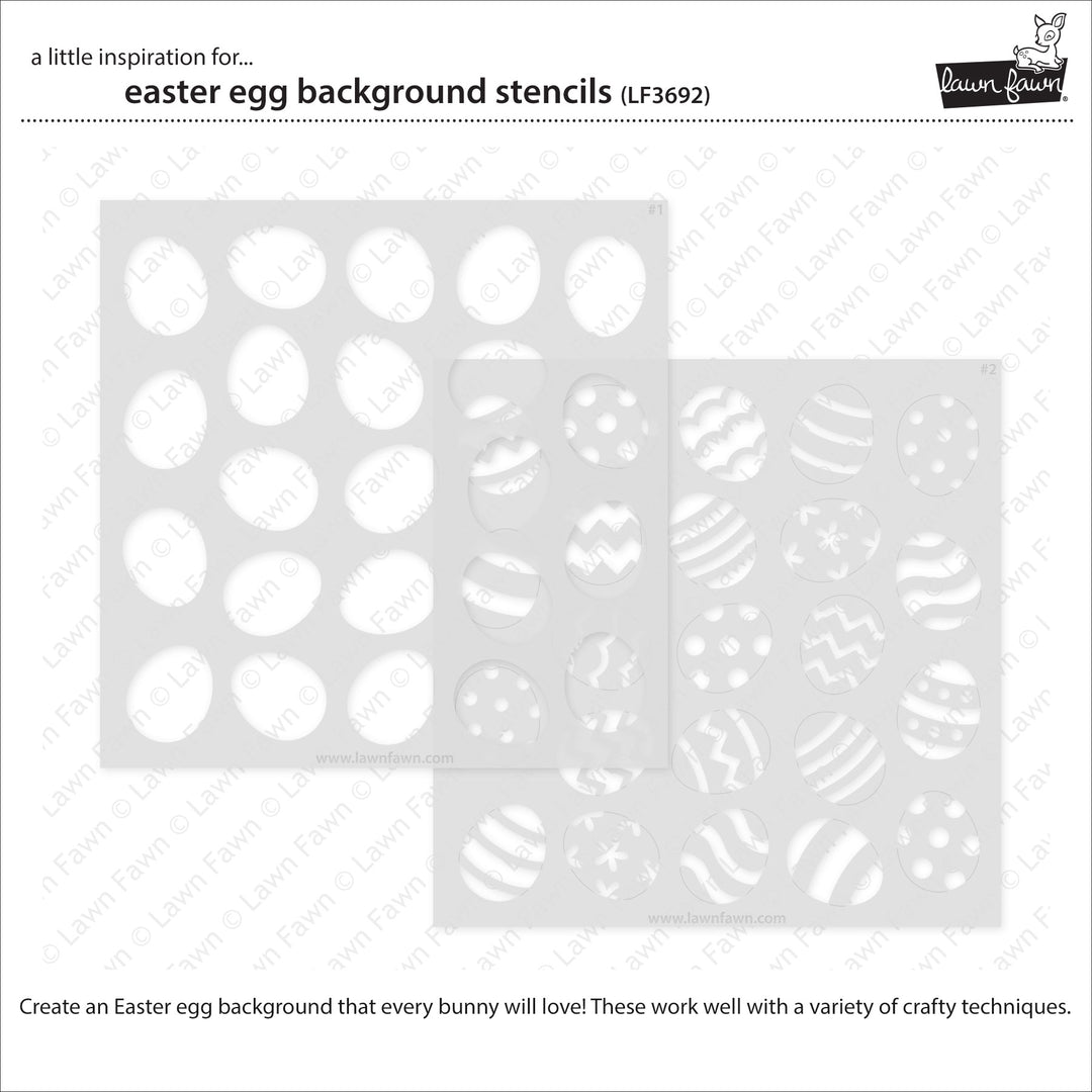 LF3692 - Easter Egg Background Stencils