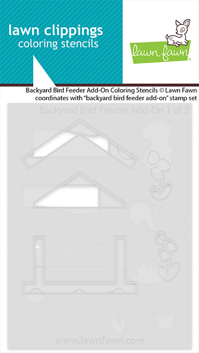 Lawn Fawn - LF3712 - Backyard Bird Feeder Add-On Coloring Stencils