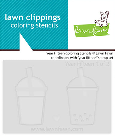 Lawn Fawn - LF3724 - Year Fifteen Colouring Stencils