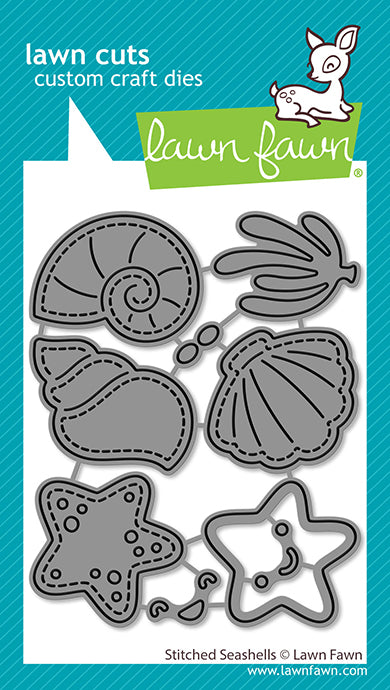 Lawn Fawn - LF3805 - Stitched Seashells