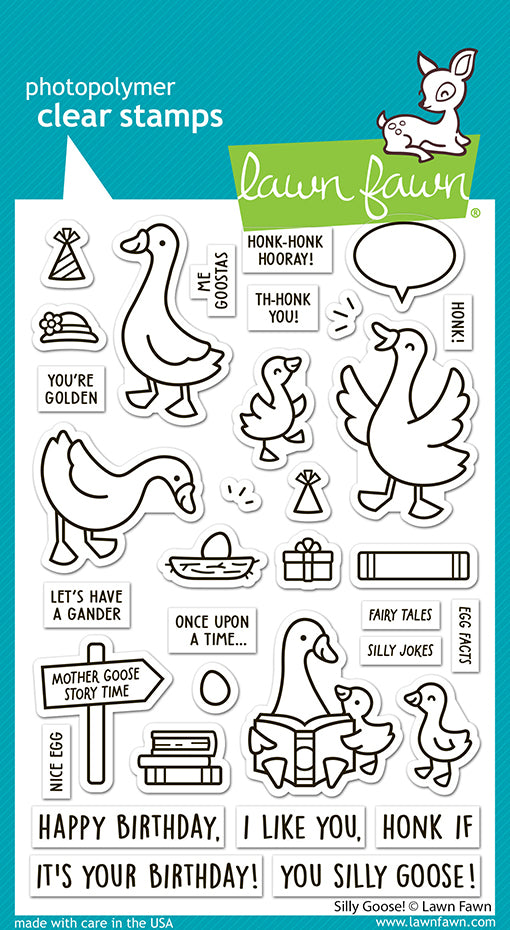 Lawn Fawn - LF3844 - Silly Goose! Stamp Set