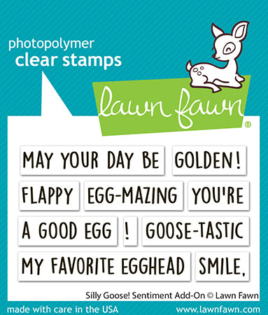 Lawn Fawn - LF3847 - Silly Goose! Sentiment Add-On Stamp Set