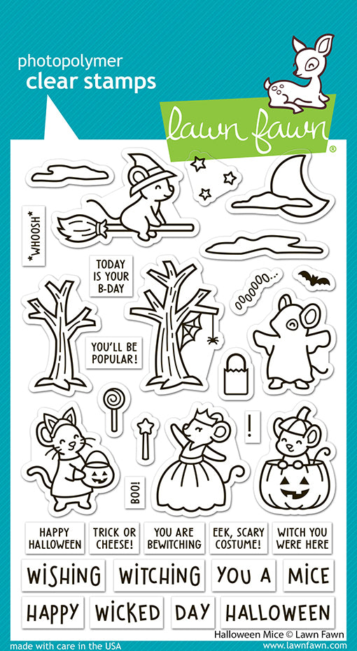 Lawn Fawn - LF3848 - Halloween Mice Stamp Set
