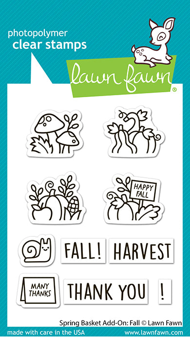 Lawn Fawn - LF3851 - Spring Basket Add-On: Fall Stamp Set