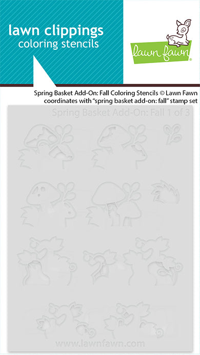 Lawn Fawn - LF3855 - Spring Basket Add-On: Fall colouring Stencils