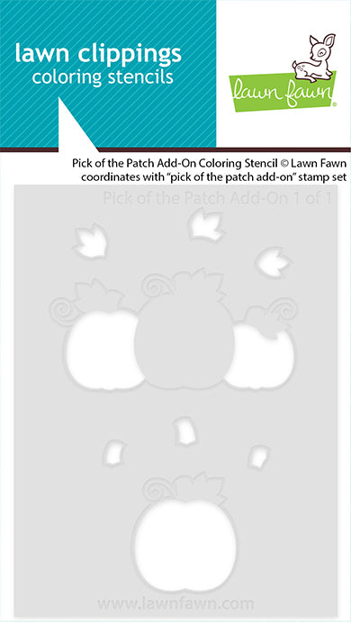 Lawn Fawn - LF3858 - Pick Of The Patch Add-On colouring Stencil