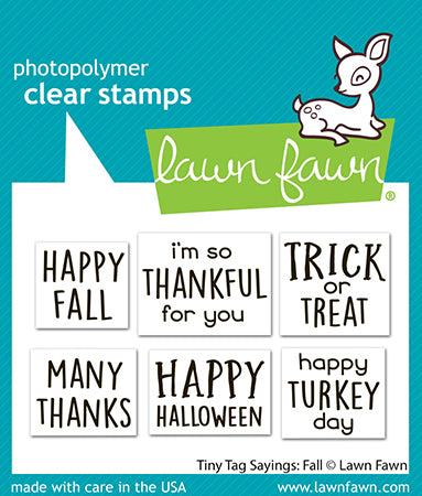 Lawn Fawn - LF3862 - Tiny Tag Sayings: Fall Stamp Set