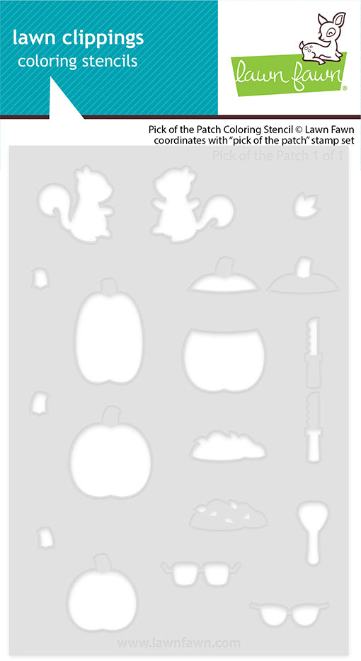 Lawn Fawn - LF3875 - Pick Of The Patch colouring Stencil