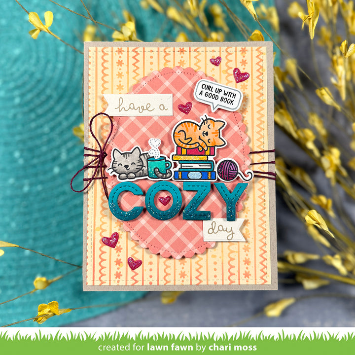 Lawn Fawn - LF3896 - Cozy Cats Stamp Set