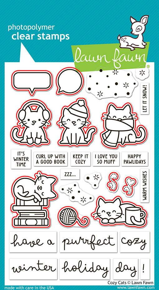 Lawn Fawn - LF3897 - Cozy Cats Lawn Cuts