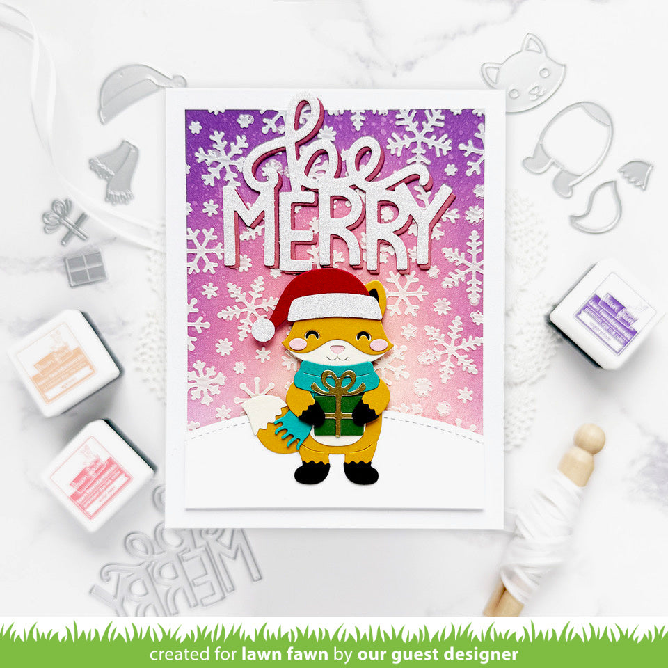 Lawn Fawn - LF3913 - Build-A-Critter Christmas Accessories Die