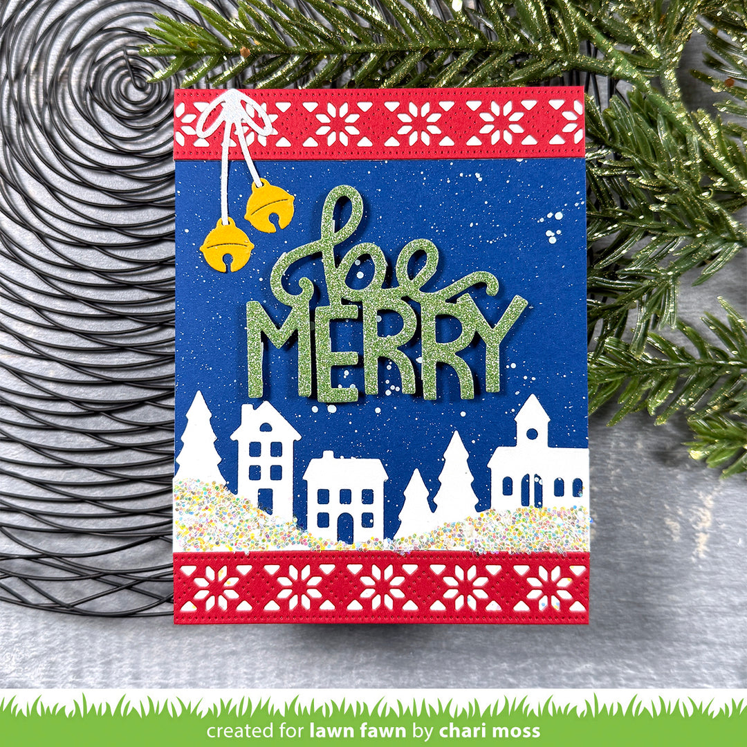 Lawn Fawn - LF3916 - Nordic Snowflake Border Die