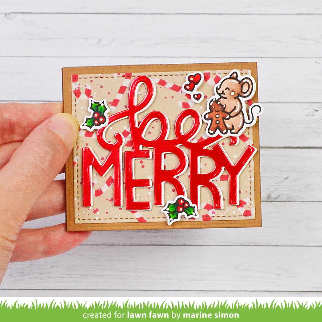 Lawn Fawn - LF3918 - Center Picture Window Card Holiday Add-On Die