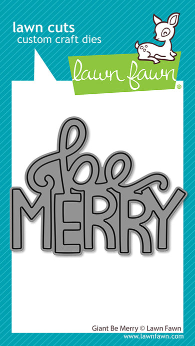 Lawn Fawn giant be merry stand alone die lf3919