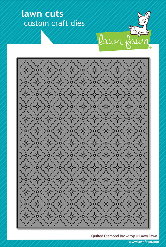 Lawn Fawn quilted diamond backdrop stand alone die lf3920