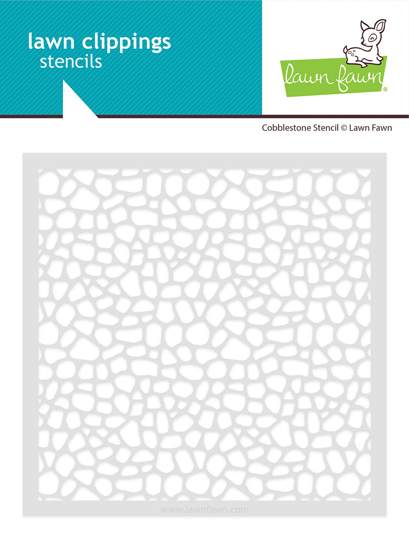 Lawn Fawn cobblestone stencil stencils lf3921