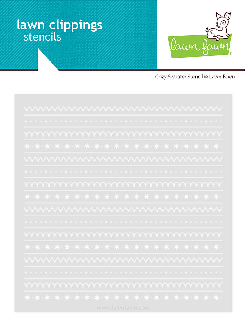 Lawn Fawn cozy sweater stencil stencils lf3922