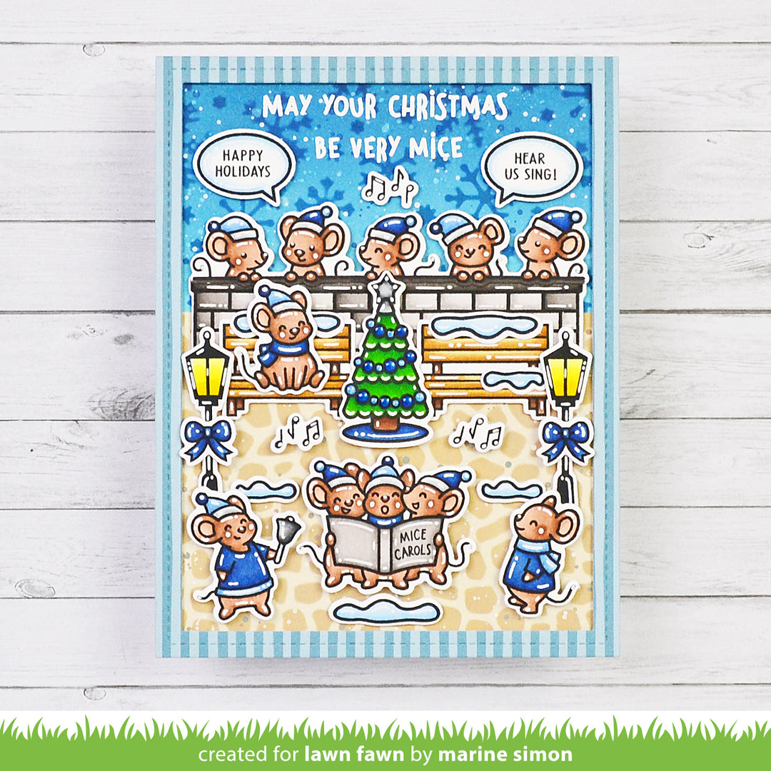Lawn Fawn - LF3923 - Snowflakes Stencil