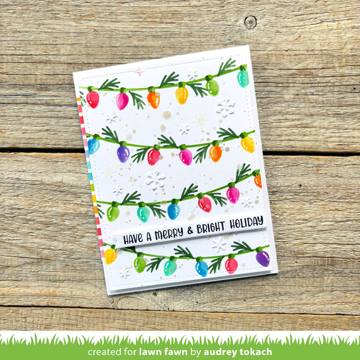 Lawn Fawn - LF3924 - String Of Lights Background Stencils