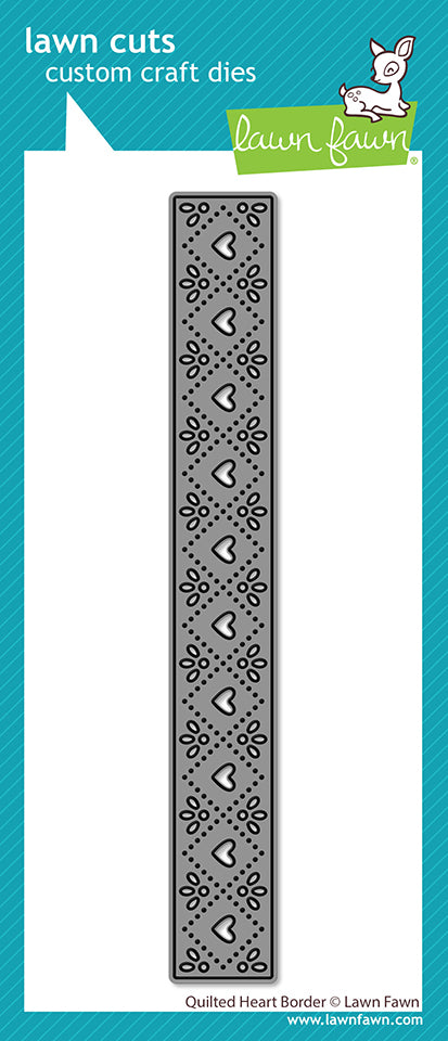 Lawn Fawn - LF3961  - Quilted Heart Border Dies
