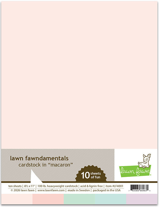 Lawn Fawn - LF4001 - Macaron Cardstock