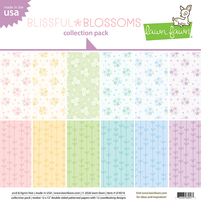 Lawn Fawn - LF4010 - Blissful Blossoms Collection Pack