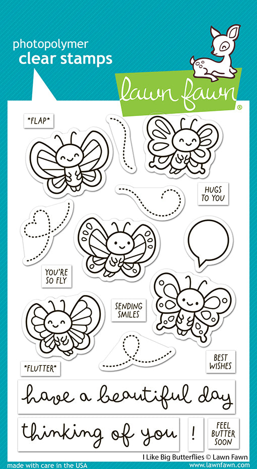 Lawn Fawn - LF4024 - I Like Big Butterflies Stamp Set