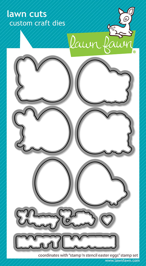Lawn Fawn - LF4029 - Stamp 'N Stencil Easter Eggs Lawn Cuts